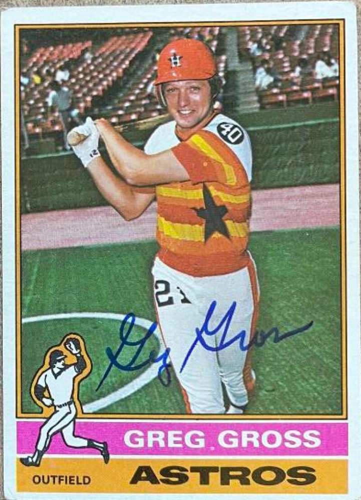 Greg Gross Autographed 1976 Topps #171
