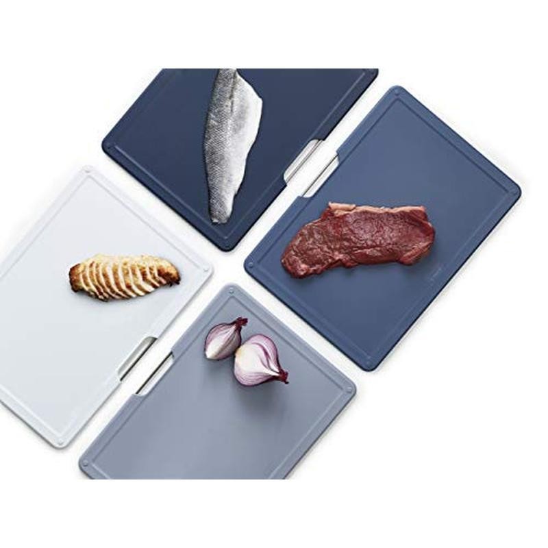 Color Coded Cutting Board Set Non Slip Double Sided Easy Storage Dishwasher Safe