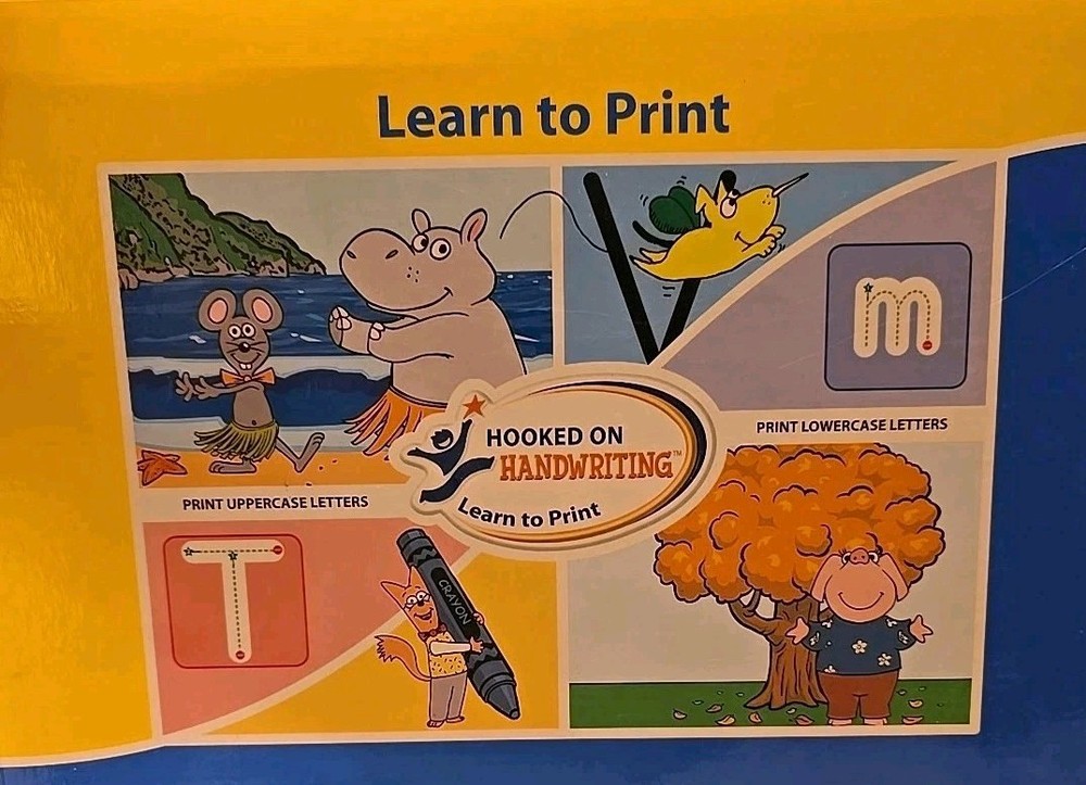 Hooked Phonics Hooked On Handwriting Learn To Print Activity Workbooks +CD-ROM