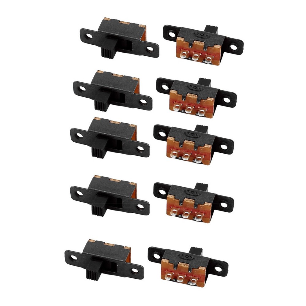 10Pcs SS-12F16 2 Position 3P SPDT Miniature Slide Switch Latching Toggle Switch