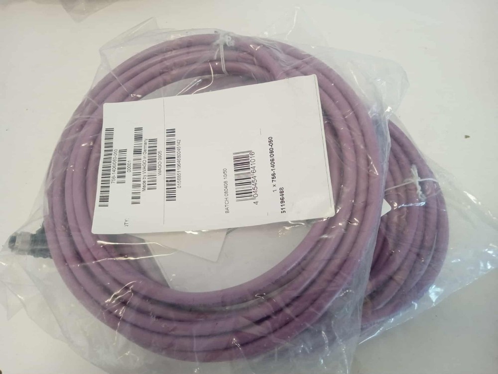 WAGO 756-1406-60-020 CANopen/DeviceNet cable; M12A socket; angled; M12A plug