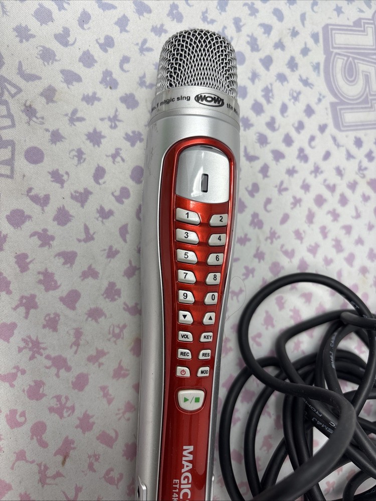 Magic Sing ET14K Karaoke Videoke Microphone Hardwired Mic Replacement
