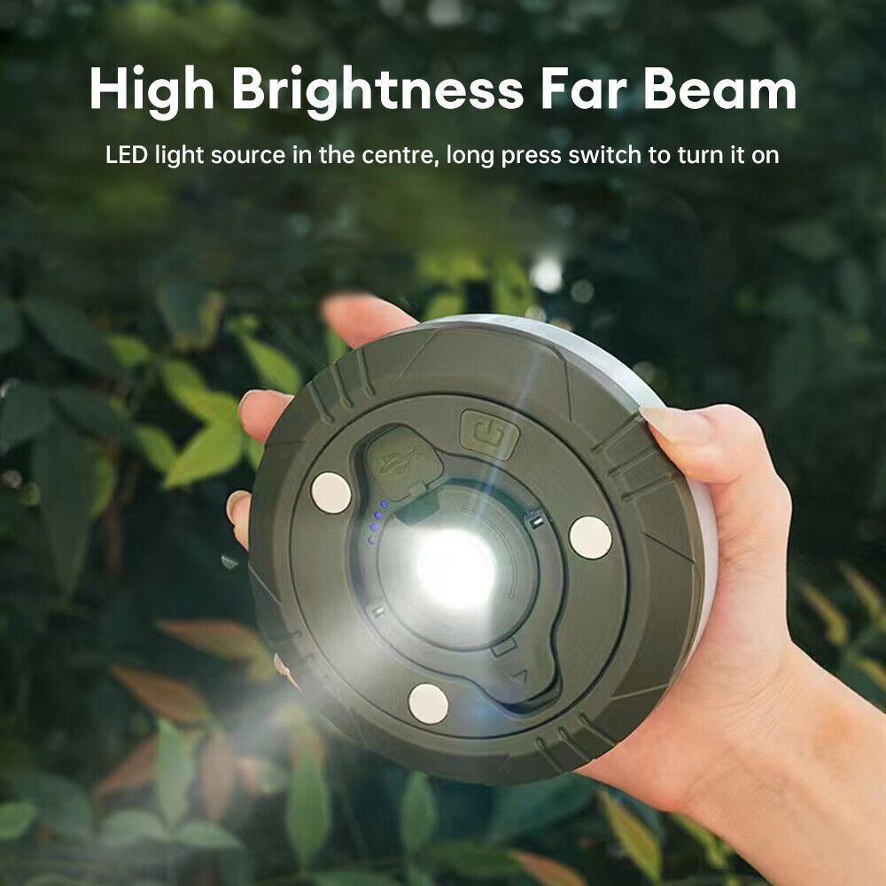 Portable LED Camping String Lights Lantern Waterproof USB Rechargeable Magnetic