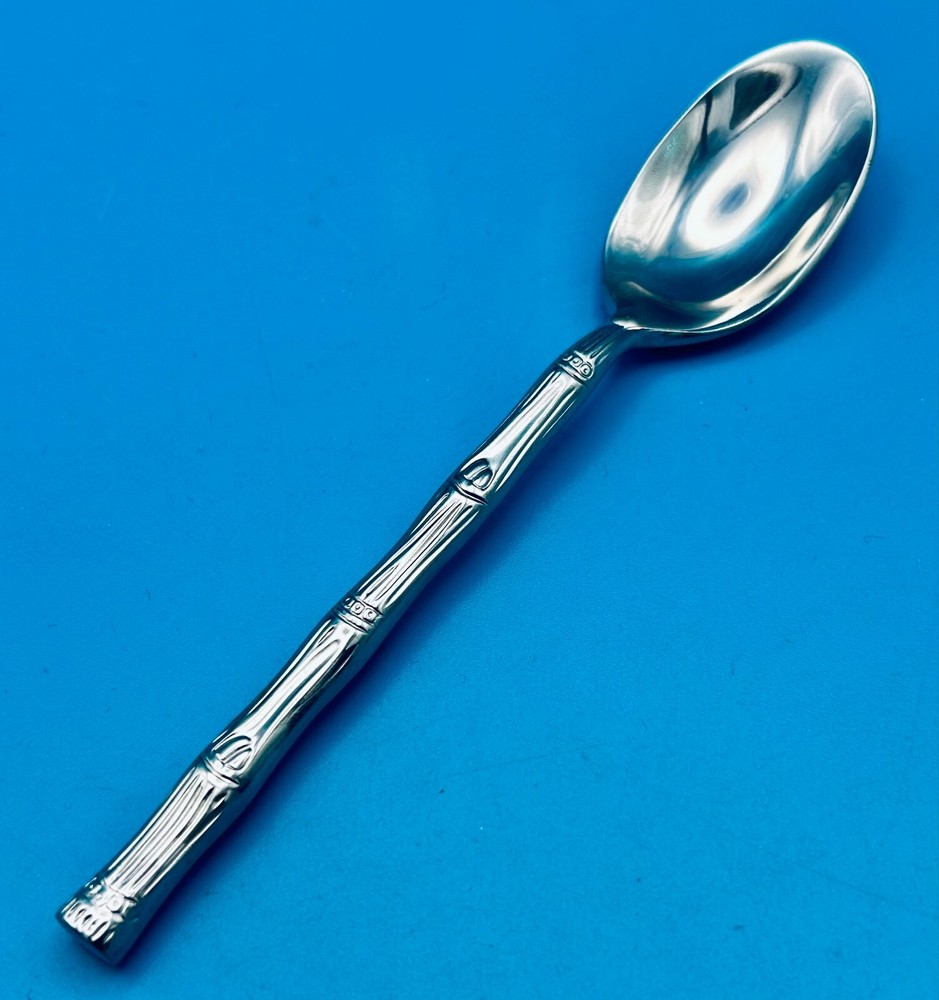 Hampton CATHAY MIRROR Teaspoon 6 7/8" Stainless Flatware Bamboo Style