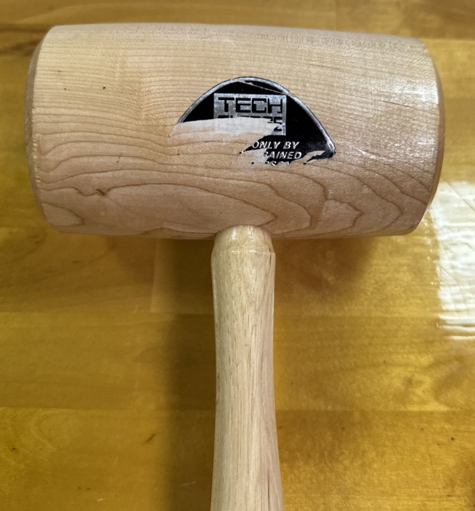 TECH SLEDGE 12" Long Wood The One Simple Tool To Fix All High Tech Problems VGC