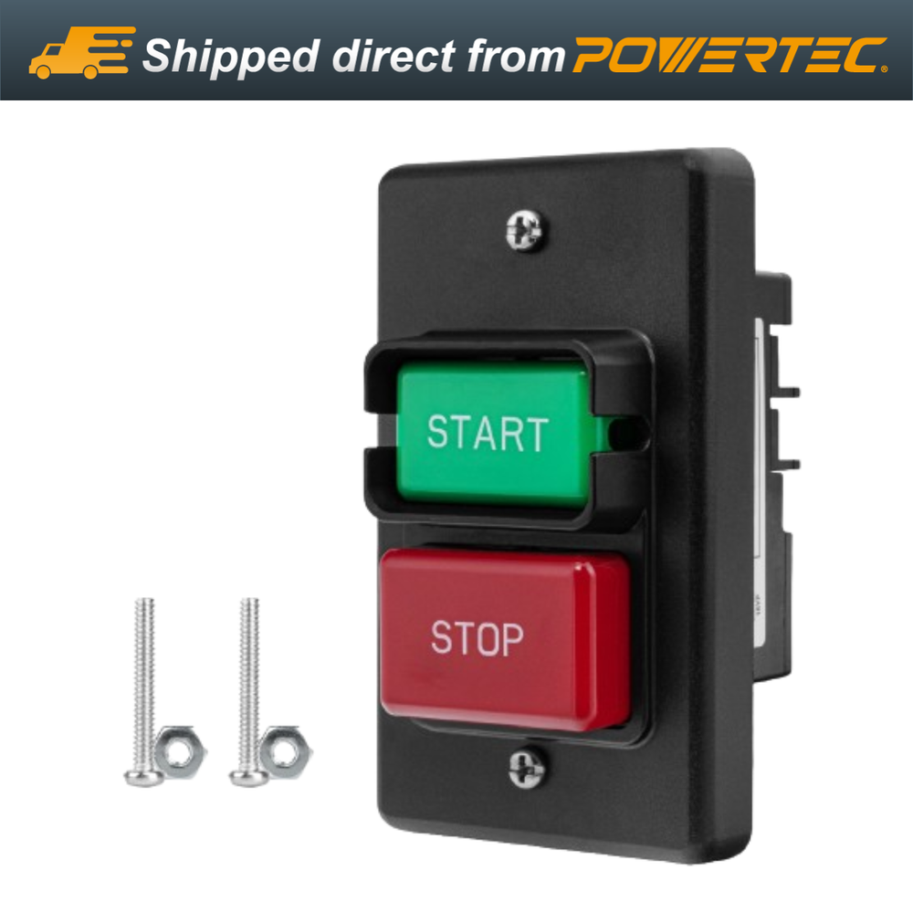 POWERTEC 120/230V Single Phase On/Off Switch with Hardware Kit (71652)
