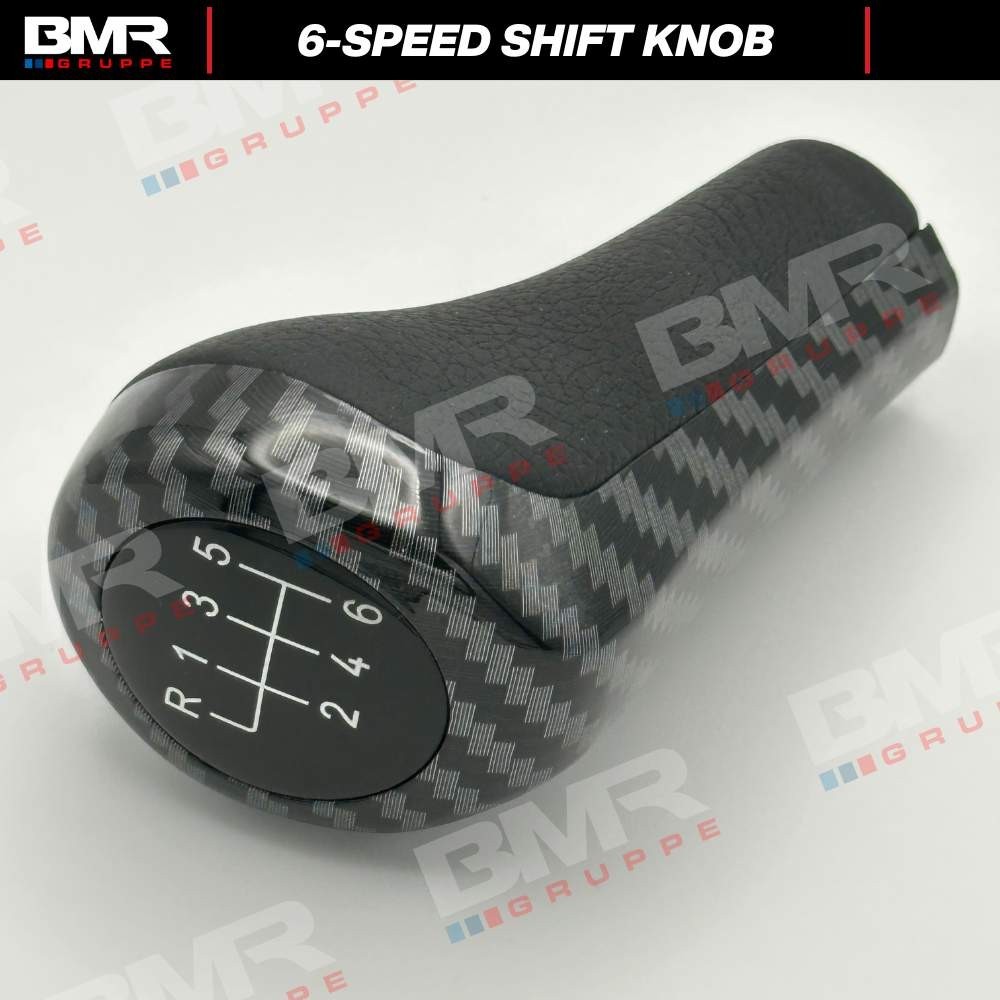6-Speed Carbon Fiber Style Shift Knob for BMW E46 E92 E90 E82 E60 E39 E36 M X