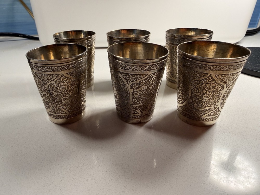 19 century Middle Eastern beakers/vodka Shots