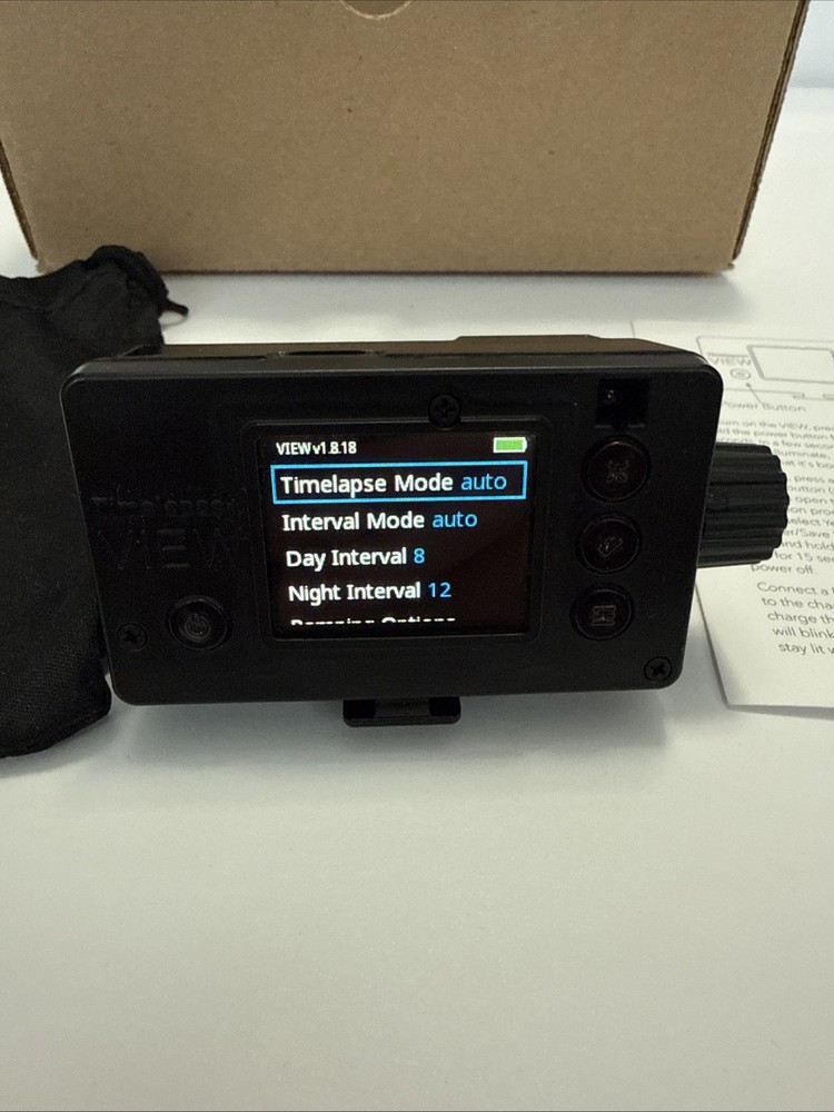 Timelapse VIEW Intervalometer Canon Sony Turns On