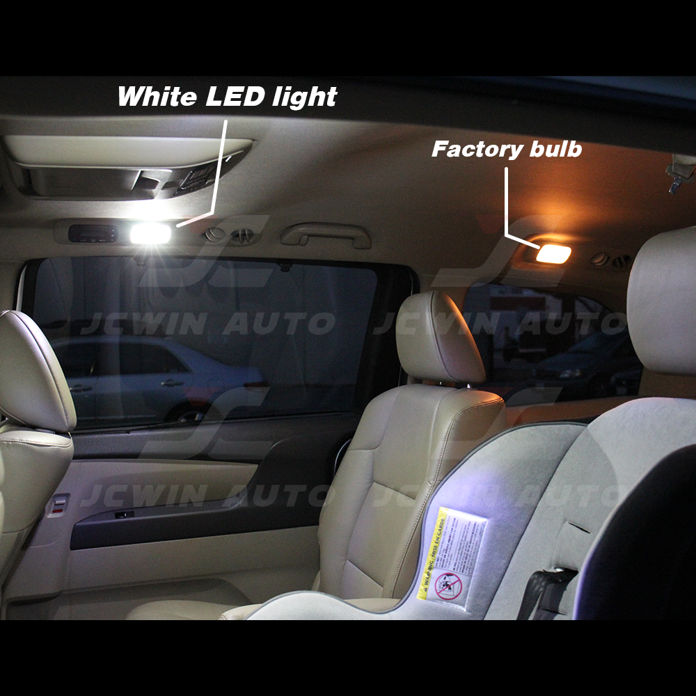 2pcs 42mm Festoon 12LED White Map Dome Interior LED Light Bulbs