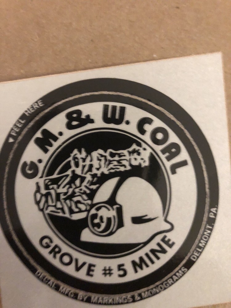 coal mining stickers nice older coal companies