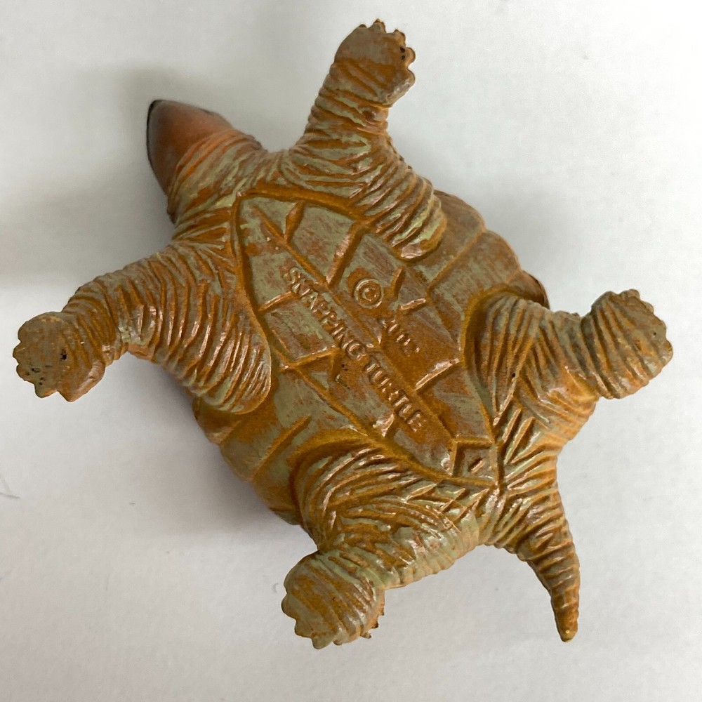Yujin Mini Turtle Figure revised version Common Snapping Turtle 2002 Japan