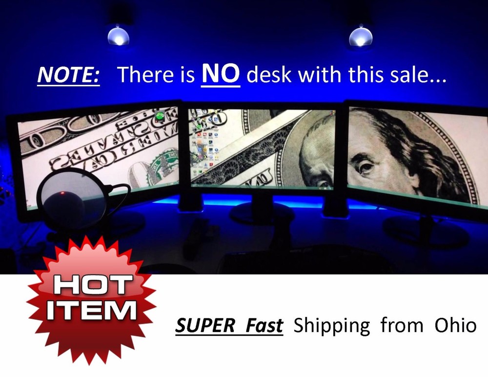 B desk light - does STROBE & BLACKLIGHT & other colors & effects