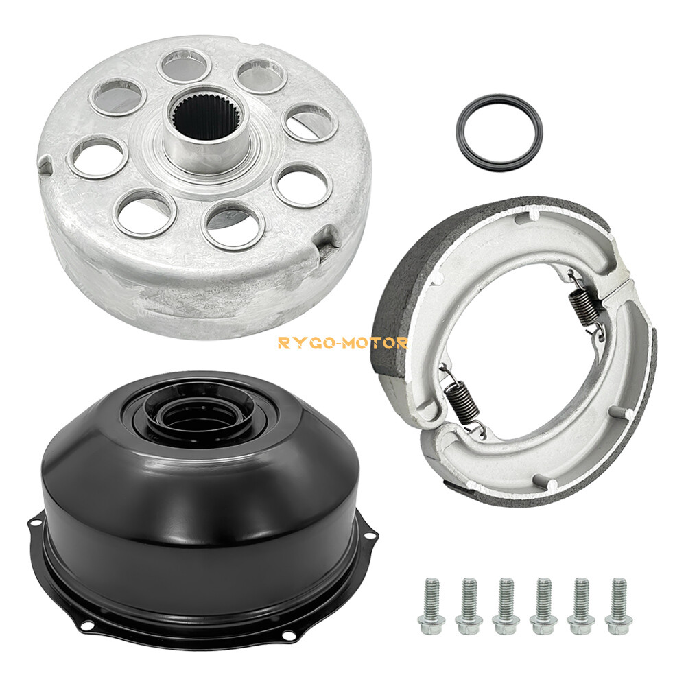 Rear Brake Drum Cover Hub Shoes for Honda Fourtrax 300 TRX300 TRX300FW 1988-2000