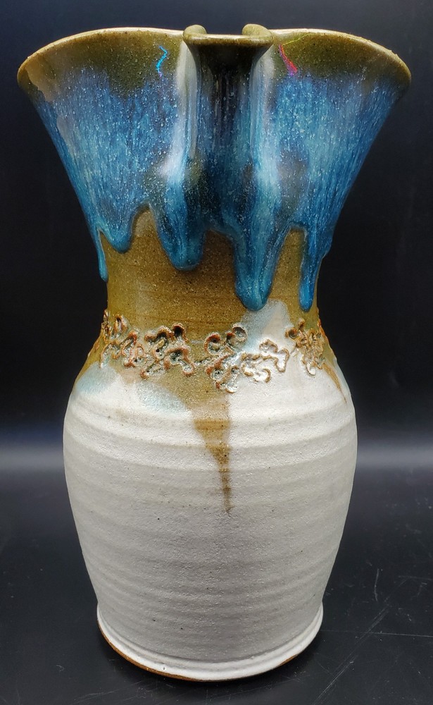 Ceramic Pitcher Signed By Machulis 2003 - 8 Inch Tall