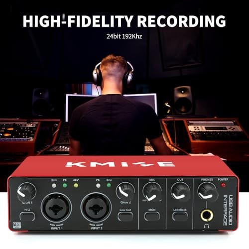 USB Audio Interface for Guitarists, Vocalists, Podcasters or playback studio