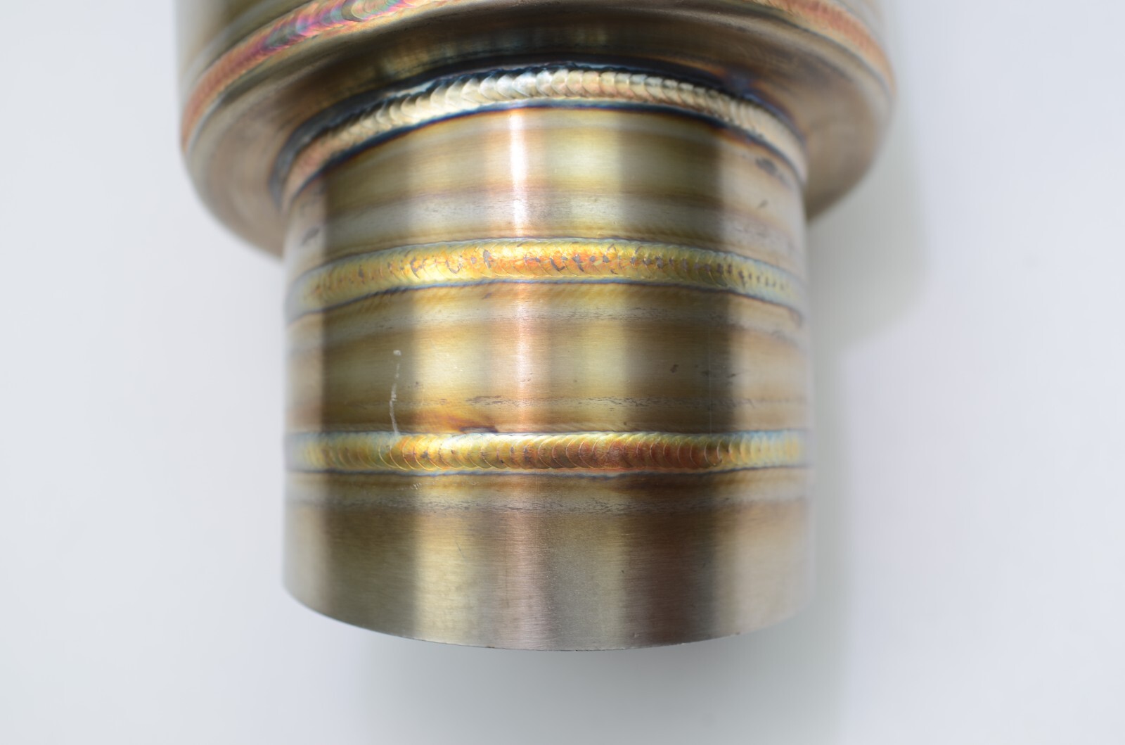 1320 Turn down dolphin muffler stainless steel universal 2.5" inlet 3.5" outlet