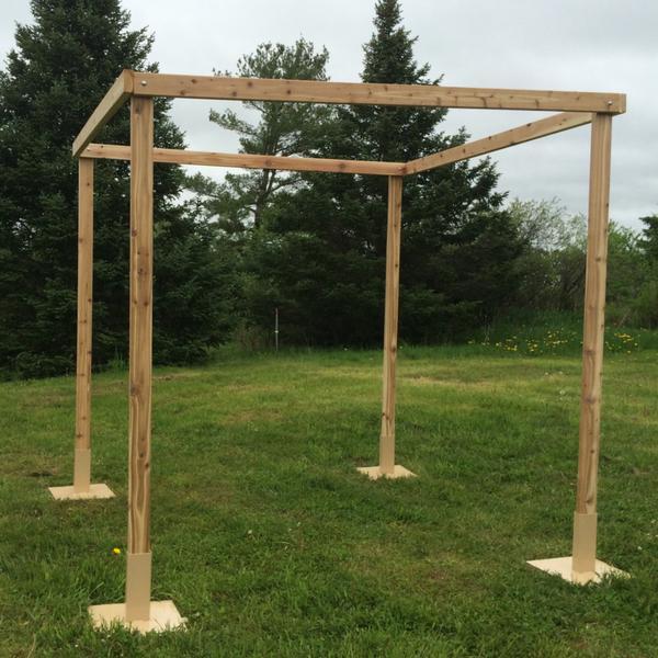 White Cedar Chuppah Set