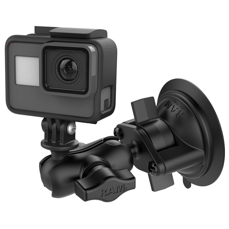RAM? Twist-Lock? Suction Cup Mount with Universal Action Camera Adapter