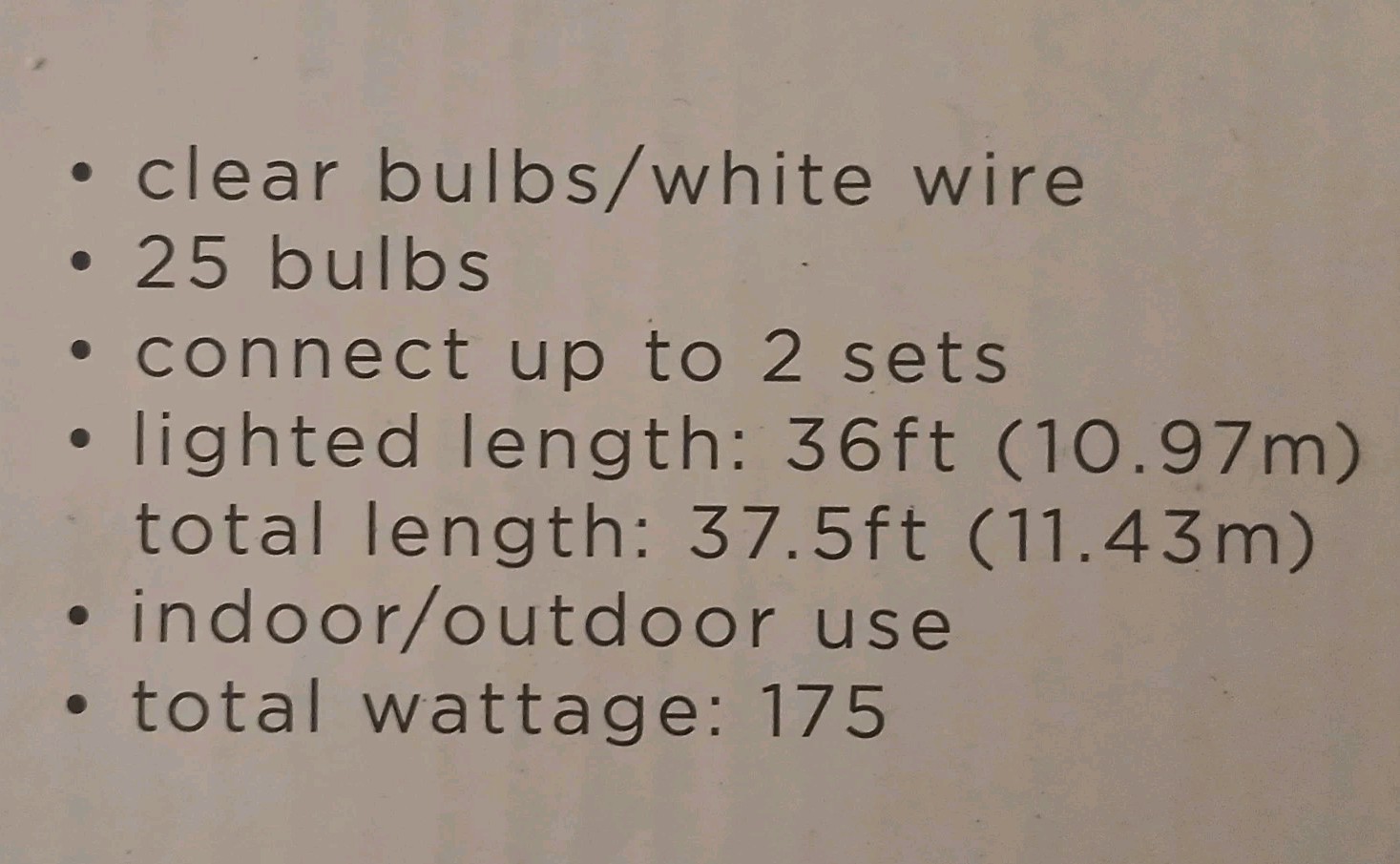Edison Glass Bulb String Lights 25 Ct Plug-In Indoor Outdoor Home & Retreat