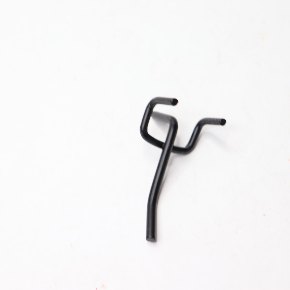 (50-Pk) Wall Pegboard Hooks Plastic Black