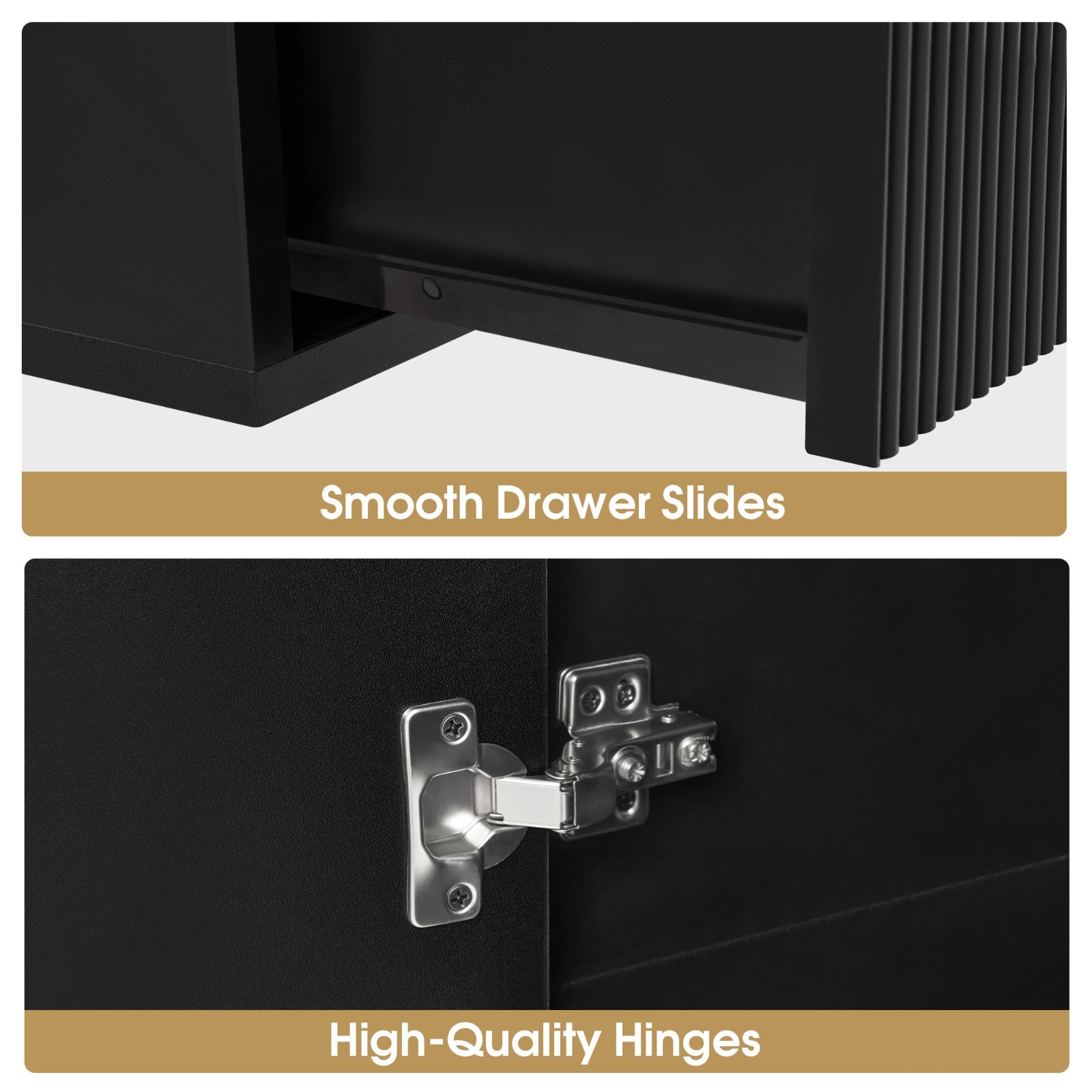 Wall-Mounted Barber Station with Golden Handles, Salon Hanging Storage Organizer