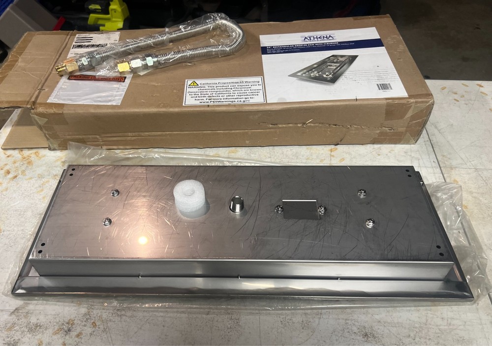 stainless steel rectangle drop-in burner