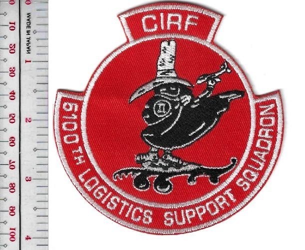 US Air Force USAF 6100th Logistics Support Squadron red NO TARIFF