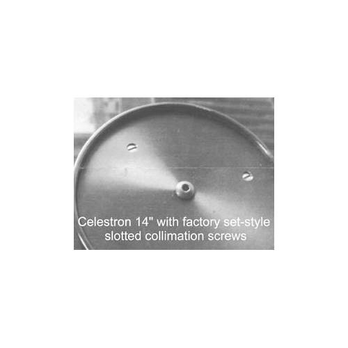 Bobs Knobs Celestron C14 Secondary Factory Headless Collimation Screw C14set