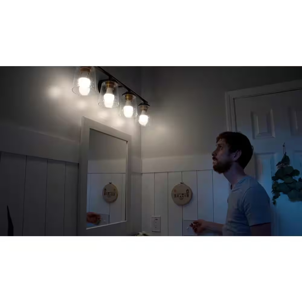 60-Watt Equivalent A19 E26 Base Dimmable LED Light Bulb with Selectable Color Te