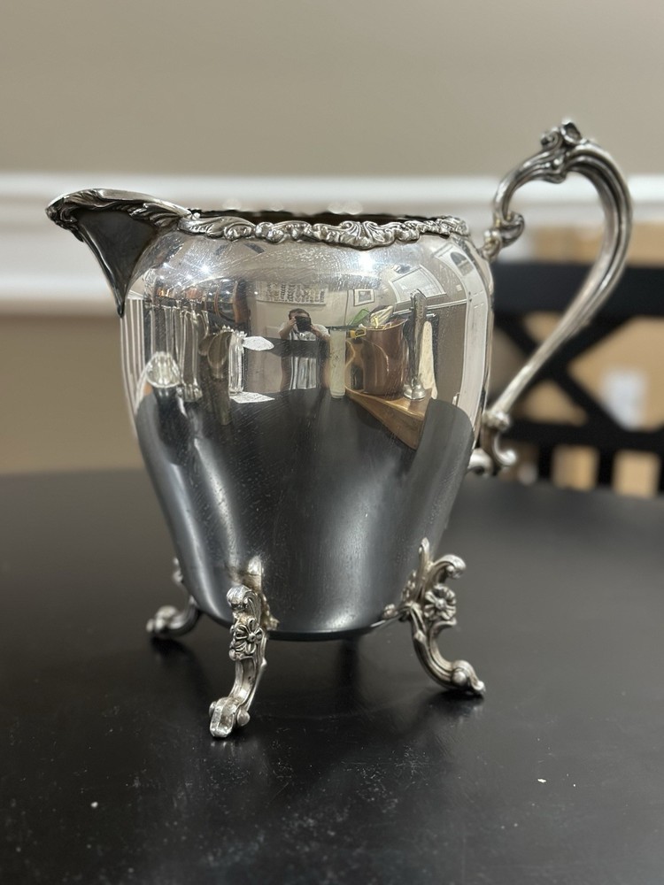 Sheridan Silver On Copper 8 Inch Pitcher