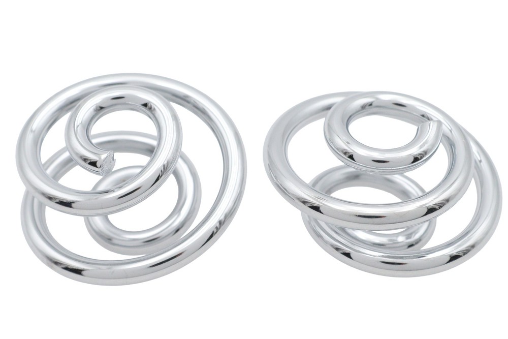 Chrome 1 inch Seat Spring Set for Harley-Davidson
