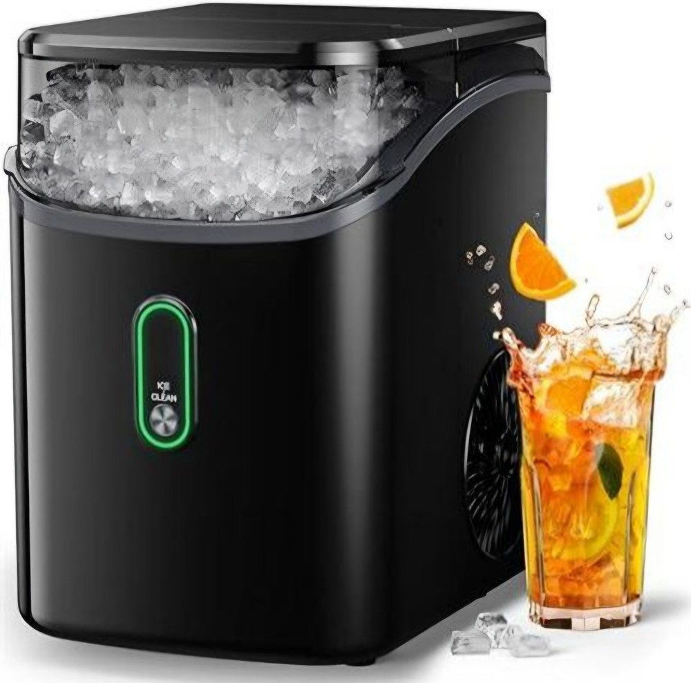 Silonn Nugget Ice Maker Countertop, Pebble Ice Maker with Soft Chewable Ice