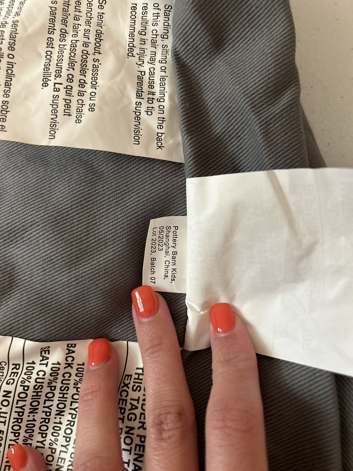 Pottery Barn Kids Star Wars Grogu Regular Anywhere Chair Cover ONLY MONO “KAI”