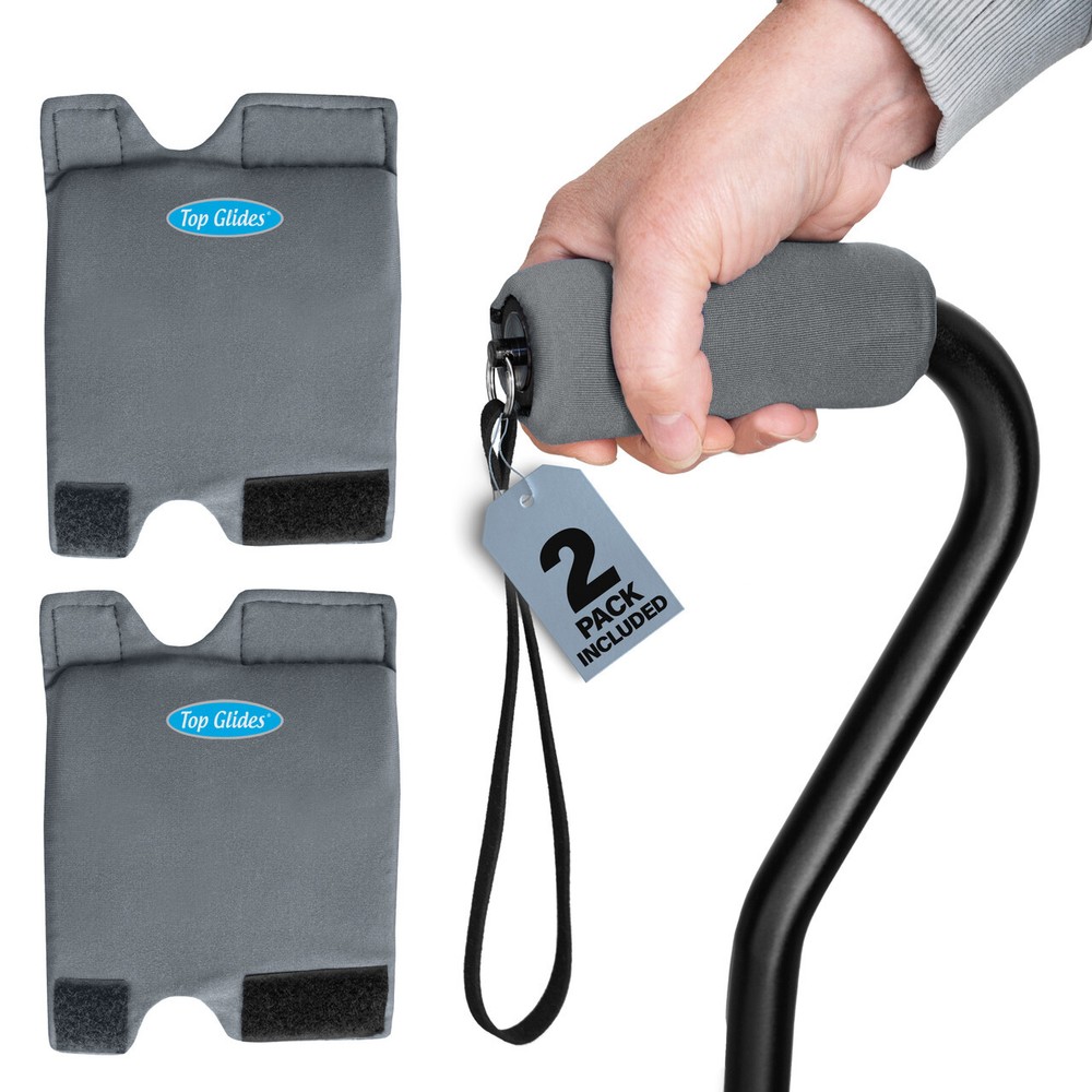 2-Pack Top Glides Cane Grip Covers