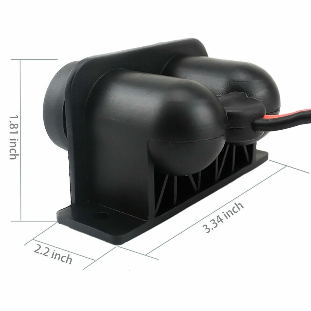 12V Waterproof Power Dual Socket Car Motorcycle Cigarette Lighter Plug