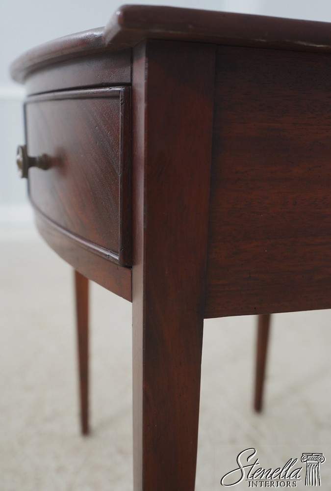 72604: WRIGHT TABLE CO. Mahogany Federal Style 2 Drawer End Table Server
