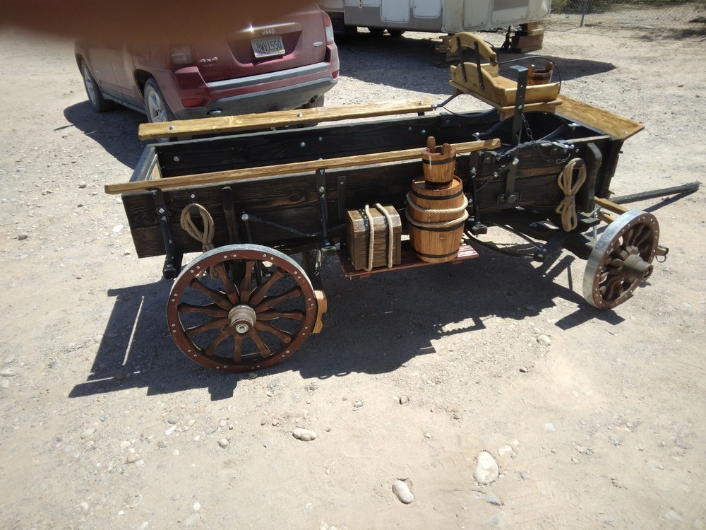 2/3 scale buck board wagon. Yard art.