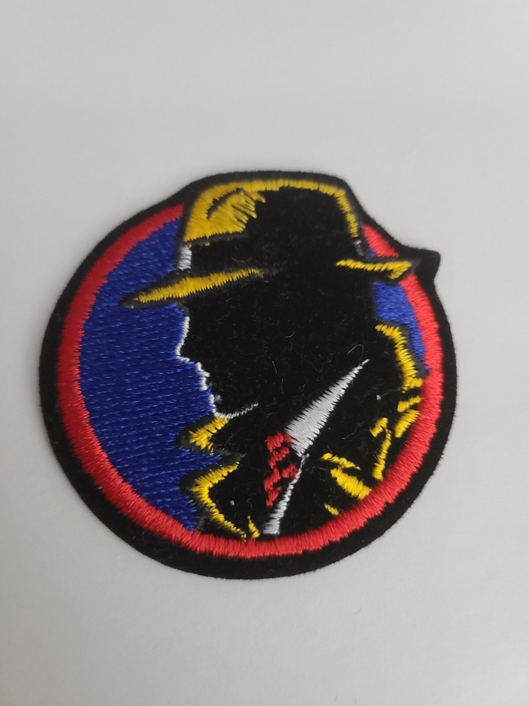 VINTAGE DICK TRACY LOGO EMBROIDERED PATCH