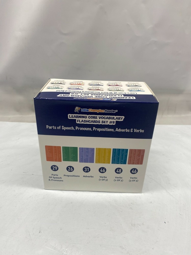 Little Champion Reader Set 8 Flash Cards for Toddlers