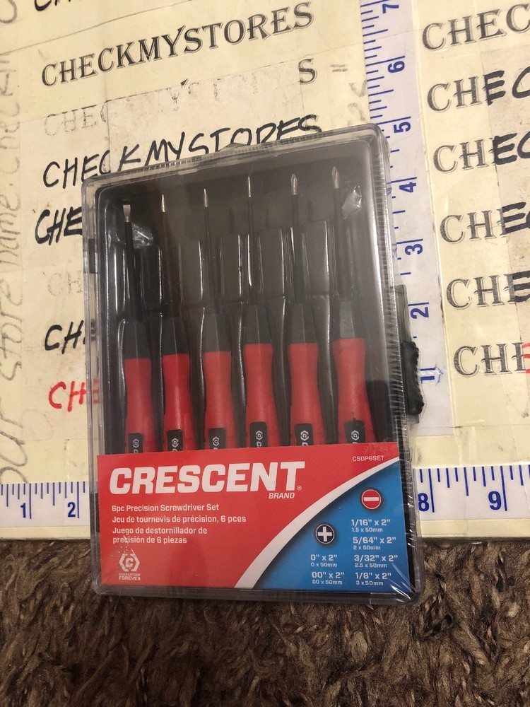 NEW Crescent SDPS6 6 Pc. Precision Screwdriver Set (T)