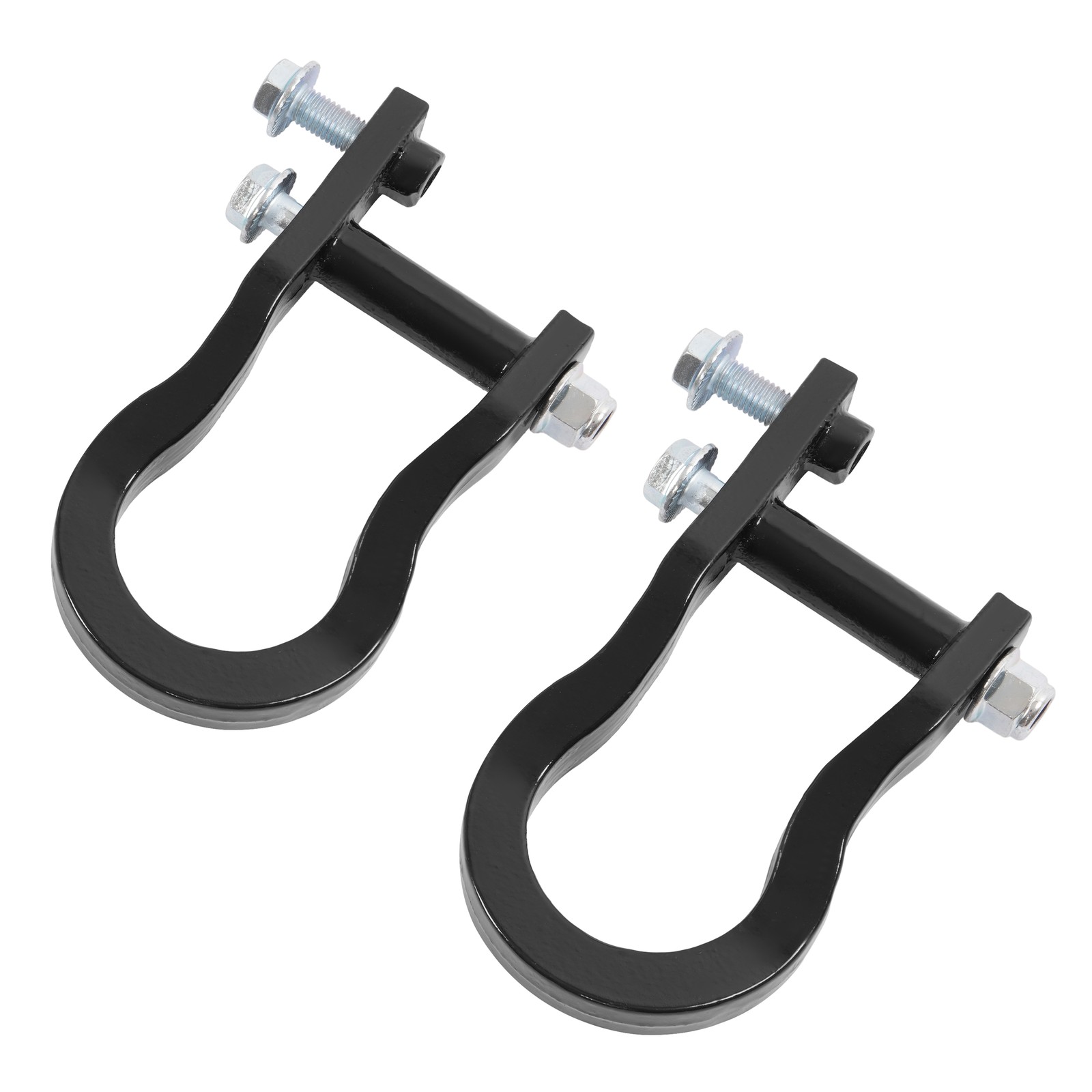1Pair Tow Hooks For Chevrolet Silverado GMC Sierra 1500 07-19 Black #84072463