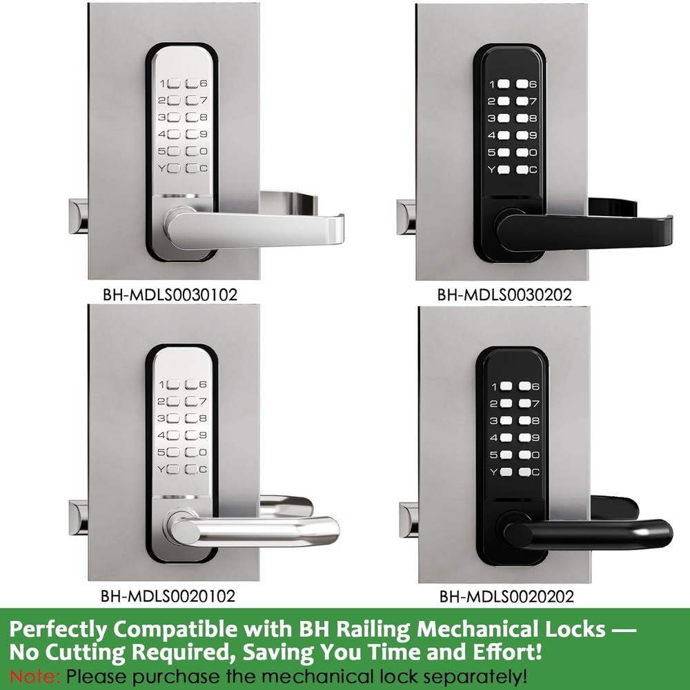 Steel Gate Lock Box (1 3/4" Thickness) - for All Mechanical Code Lock, Lock B...