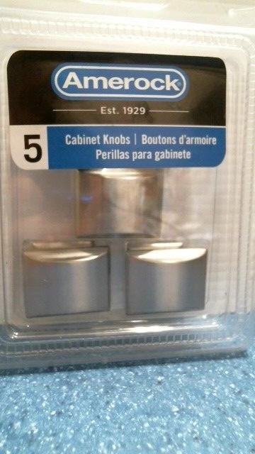 Amerock 5 Pack Satin Nickel Cabinet Knobs (23999) FS