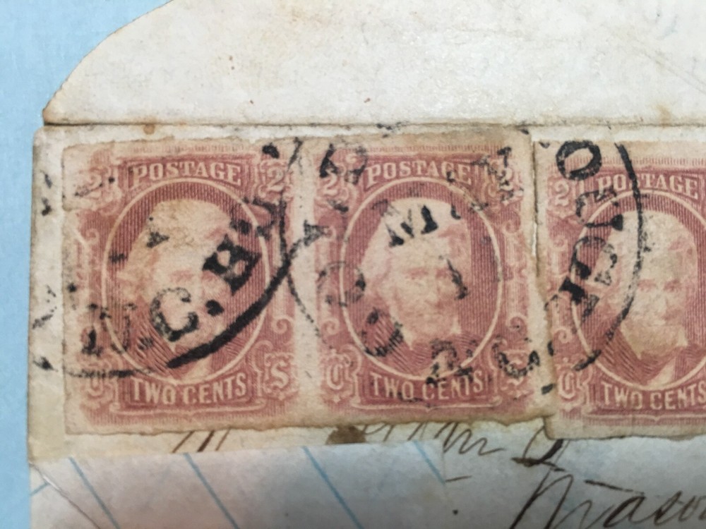 PRICE DROP! CSA Adversity Cover, 5 x 2-Cent Jackson tied, Goldsboro, NC