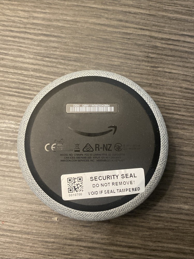 Amazon Echo Dot Model C78MP8 Smart Speaker Color Gray