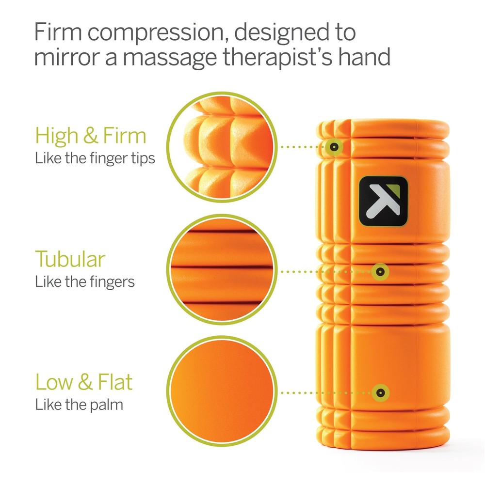 TRIGGERPOINT Performance Therapy Grid Foam Roller with Free Online Instructio...