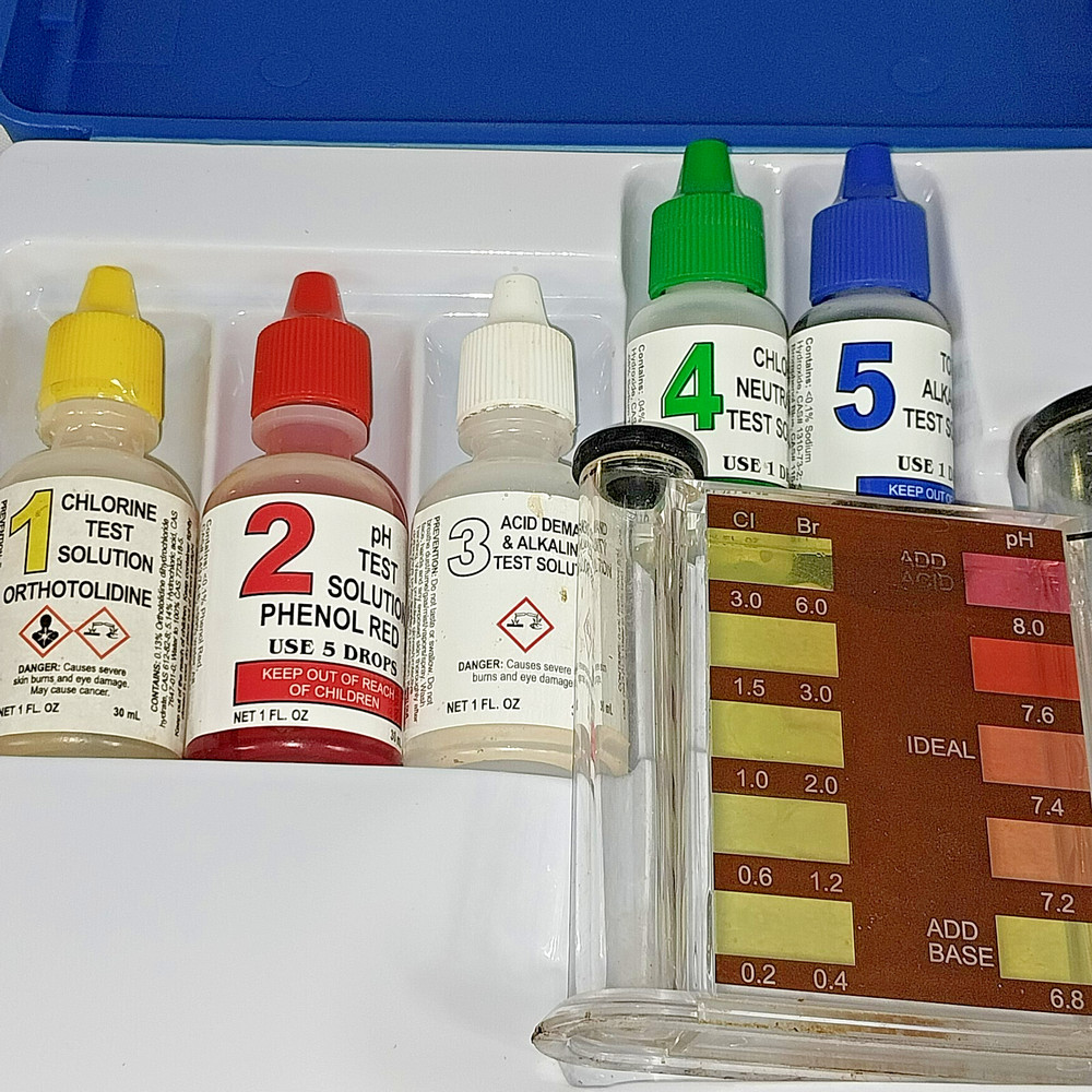 Complete Pool & Spa Test Kit - High Range 2 oz Reagents for Hassle-Free Testing