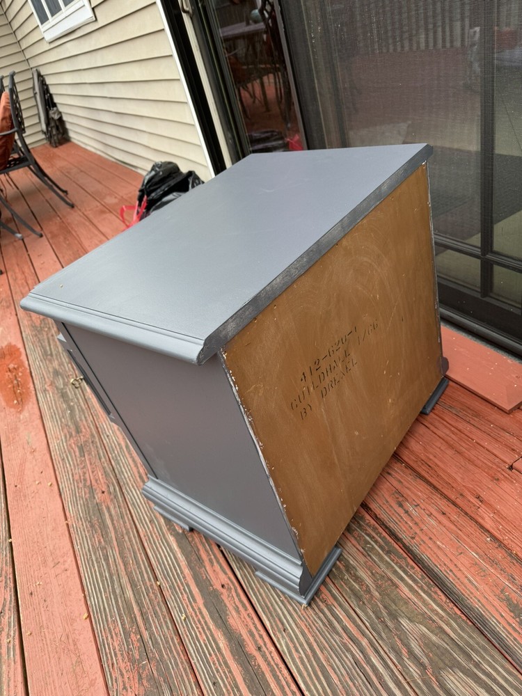 Vintage Night Stand Nightstand Refinished Solid Wood