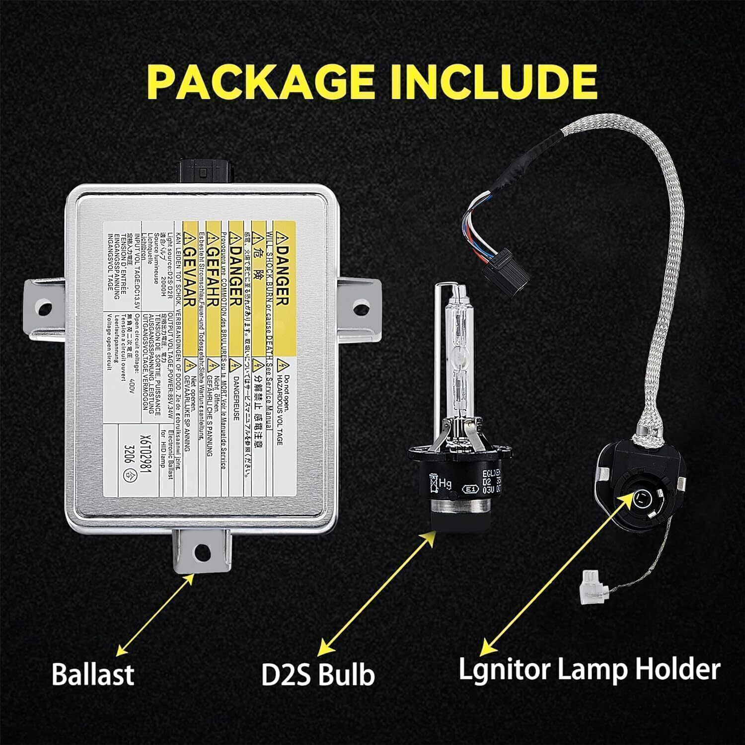 Xenon HID Headlight Ballast Unit Assembly with Igniter D2S Bulb For Acura TL TSX